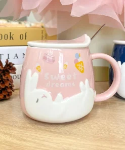Ly Sứ Hoạ Tiết Chú Thỏ Kèm Chữ Sweet Dream Dễ Thương