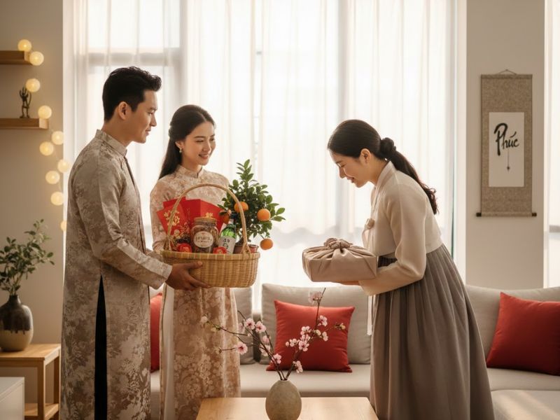 Màu Sắc Và Bao Bì Khi Tặng Quà Tết Cho Người Hàn