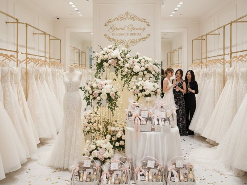 Quà Tặng Khai Trương Cửa Hàng Áo Cưới Sang Trọng Và Ý Nghĩa