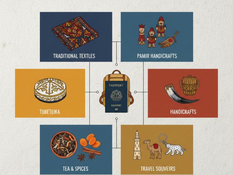Quà lưu niệm phổ biến tại Tajikistan