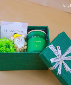 Set Quà Hương Gỗ Ấm Kèm Phụ Kiện Móc Khoá
