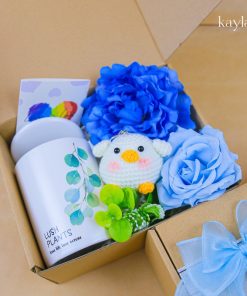 Set Quà Tặng Nụ Cười Ly Sứ Trắng Hình Lá