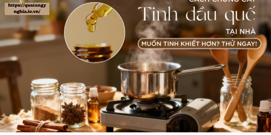 Xem thêm chi tiết Cách làm tinh dầu quế bằng kỹ thuật chưng cách thủy