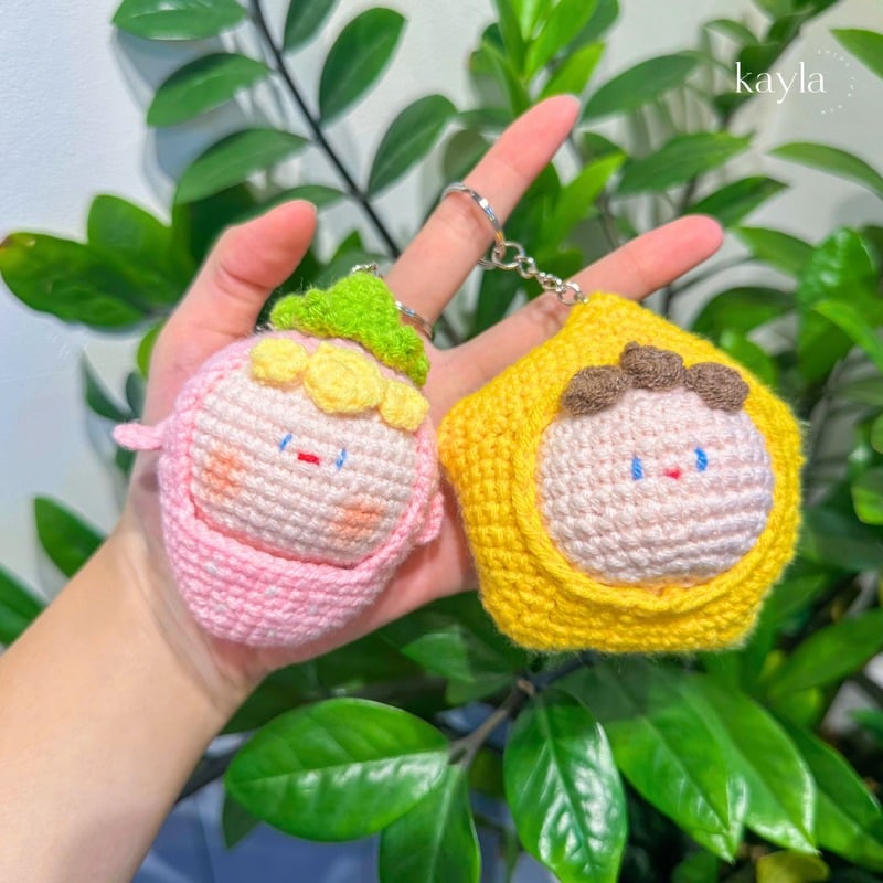 Móc Khoá Đan Len Handmade With Love