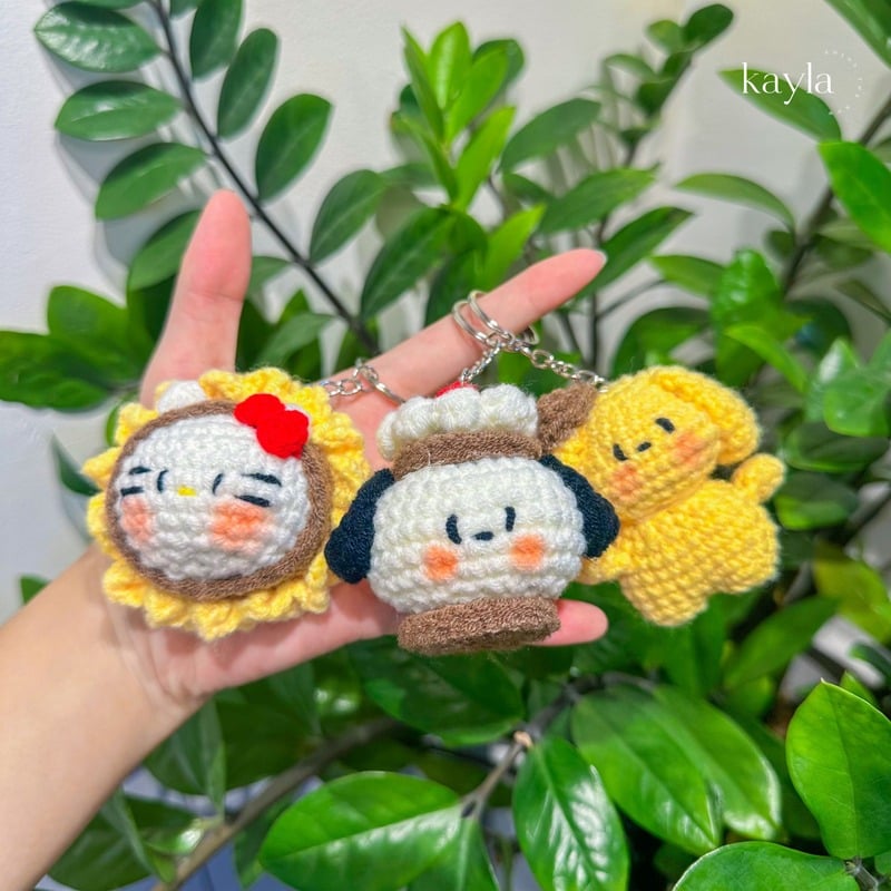 Móc Khoá Đan Len Handmade With Love