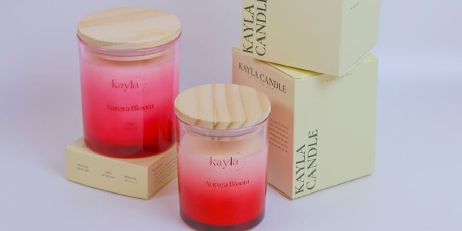 Chi tiết nến thơm cao cấp Aurora Bloom
