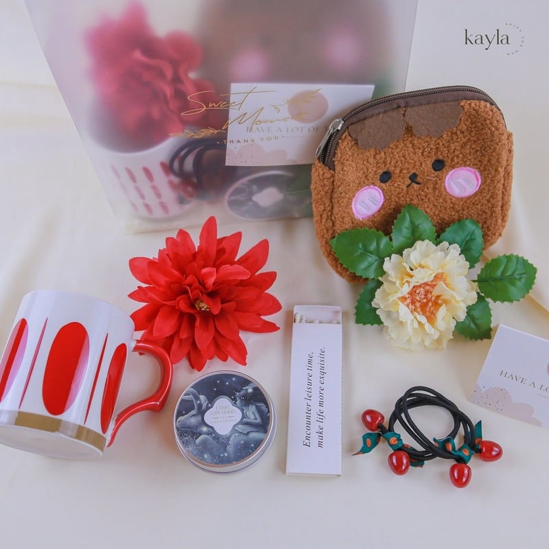 Set Quà Tặng Nến Cung Kim Ngưu Cherry Bear
