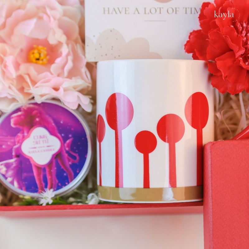 Set Quà Tặng Nến Cung Sư Tử Sweet Bloom Mix Ly Sứ