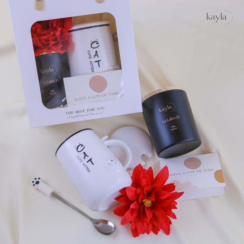 Set Quà Tặng Nến Le Labo 33 Black Red