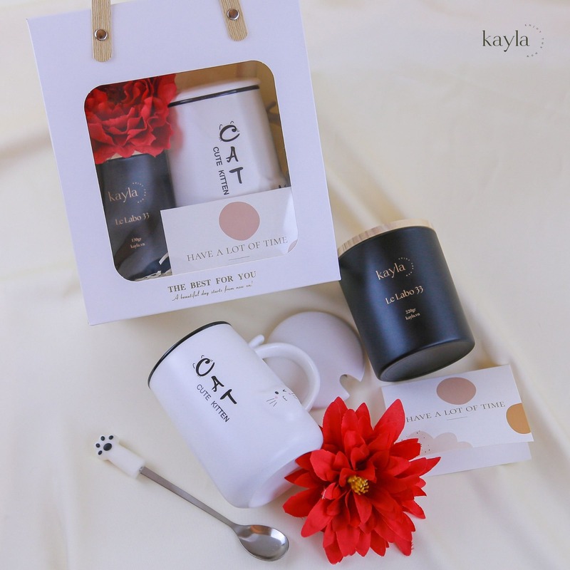 Set Quà Tặng Nến Le Labo 33 Black Red