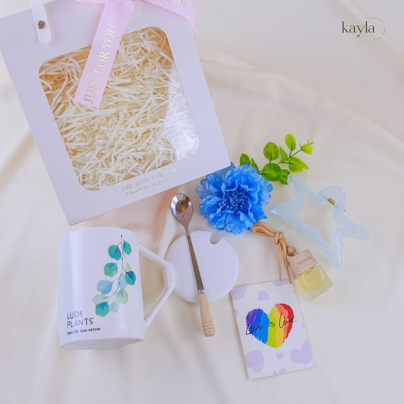 Set Quà Tặng Tinh Dầu Bleuform An Nhiên Mix Ly Sứ